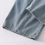 Vintage Baggy Side Pocket Wide Jeans