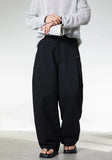 Old Money Style Pleated Wide Leg Suit Pants