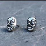 Retro V Vendetta Anonymous Mask Earrings
