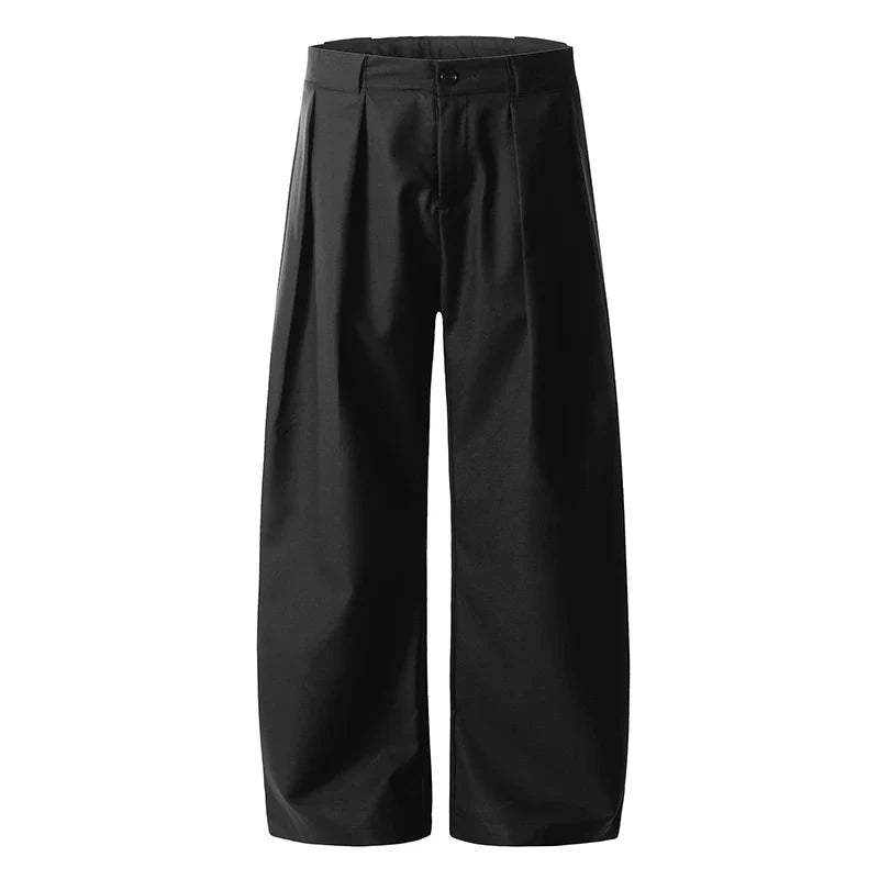Knife Design Wide Leg Suit Pants