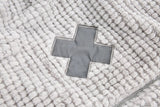 Cross-Emblem Reflective Puffer Jacket