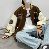 Trendy Embroidered Baseball Varsity Jacket