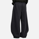 Effortless Plaid Double Waisted Baggy Sweatpants