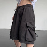 Loose Multi-Pocket Cargo Shorts
