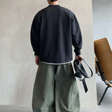 Vintage Hip Hop Fake Two-Piece Sweatshirt