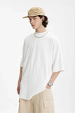 Model wearing the white Y2K Loose-Fit T-Shirt
