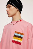 Oversized Rainbow Pocket Sweatshirts