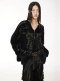 Y2K Casual Layers Black Knitted Sweater
