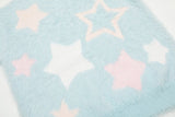 Y2K Knitted Fluffy Star Sweater