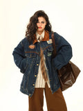 Y2K American Winter Loose Denim Jacket