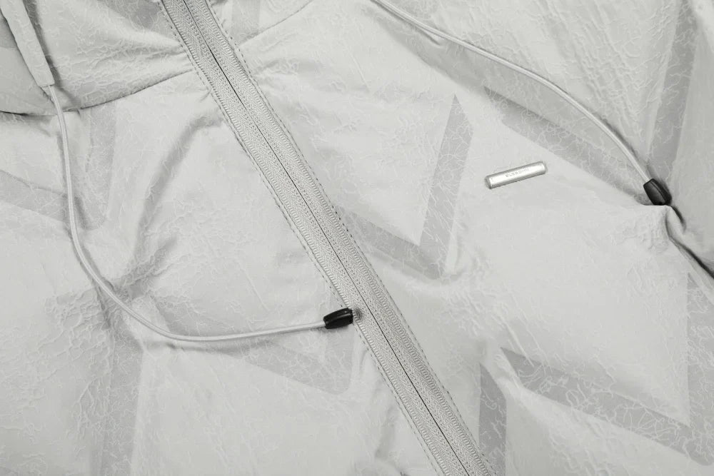 Premium Rhombus Plaid Hooded Windbreaker Jacket