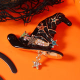 Cute Witch Broom Flower Brooch Pin