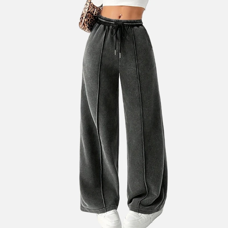 Stylish Y2K Drawstring Wide Leg Sweatpants
