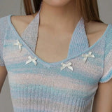 Elegant Butterfly Embroidered Short Sleeve T-Shirt