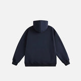 Heavyweight Letter Print Fleece Sporty Hoodie