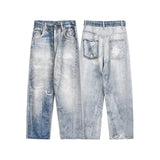 Raw Hem Realness Personalized Washed Straight Jeans