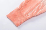 Y2K Colorful Gradient Cable Knit Sweater