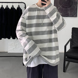 Striped Oversized Long Sleeve T-shirt