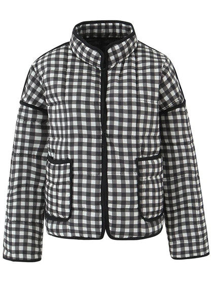 Women Casual Plaid Jacket