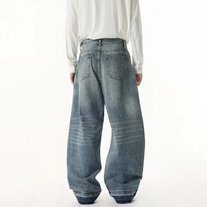 Stylish Loose Straight Durable Denim Jeans