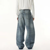 Stylish Loose Straight Durable Denim Jeans