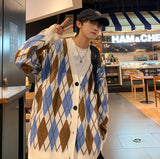 Argyle Oversized Cardigan