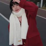 Knitted Thickened Solid Color Scarves