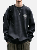 Y2K Oversized Loose Fit Round Neck Sweatshirt