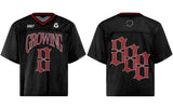 Breathable V-Neck Collar Mesh Graphic Printed T-Shirt