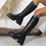 Modern Sleek Stiletto Knee-High Boots