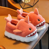 Y2K Warm Cozy Shark Plush Kids Slipper