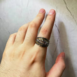 Handmade Devil Teeth Denture Ring