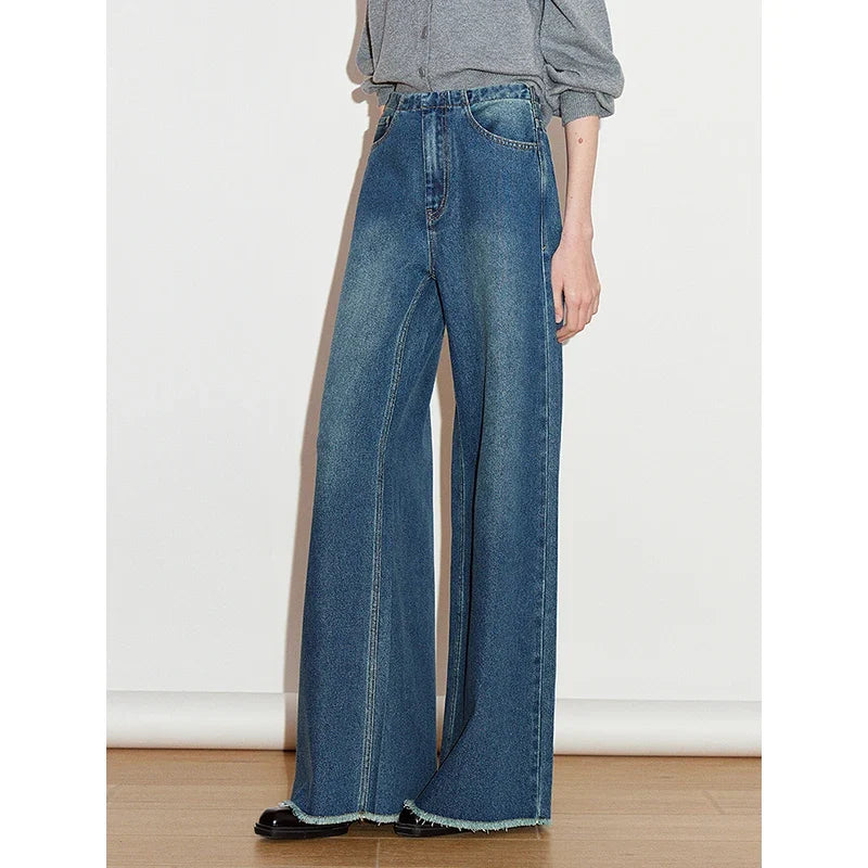 Retro Spring Denim Wide Leg Jeans