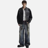 Handsome Retro Leather Zipper Jacket