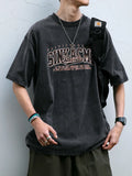 Korean Letter Print Soft Boy T-Shirt