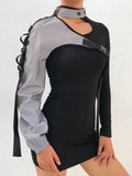 Reflective One Shoulder Top