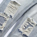 Retro Slim Knee Hole Jeans