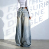 Vintage Distressed Hip Hop Washed High Jeans