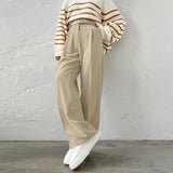 Elegant High Waisted Wide Leg Pants