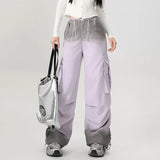 Cozy 90s Style Aesthetic Gradient Sports Cargo Pants