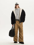 Sherpa-Lined Zip-Up Jacket