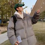 Warm Japanese Style Windproof Fleece Puffer Coat