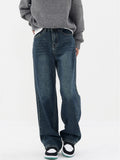 Blue Vintage High Waist Baggy Denim Pants