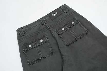 Denim Cargo Pants