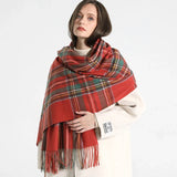 Plaid Foulard Winter Scarves