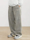 Trendy Corduroy Wide Leg Casual Pants
