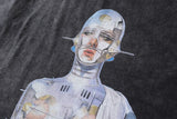 Robot Graphic Short Sleeve T-shirt