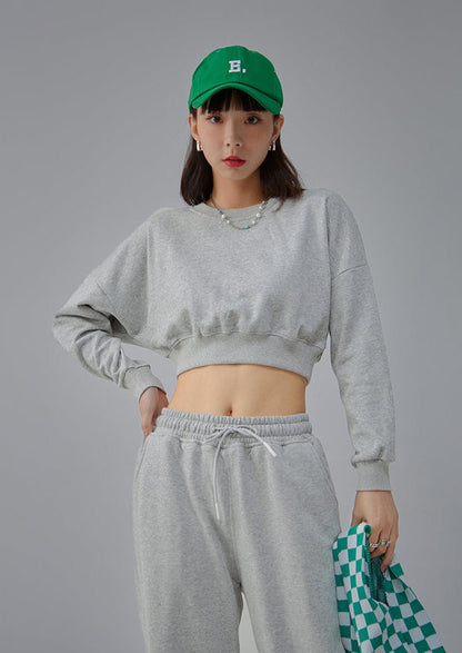 Blank Cropped Women's Sweatshirt