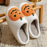 Cozy Pumpkin Halloween Slipper