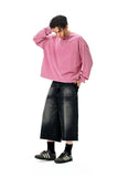 Long-sleeved Solid Color Oversized T-Shirt